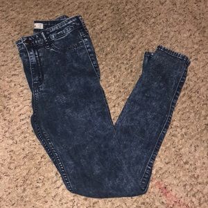 Hollister dark acid wash high waisted jeans